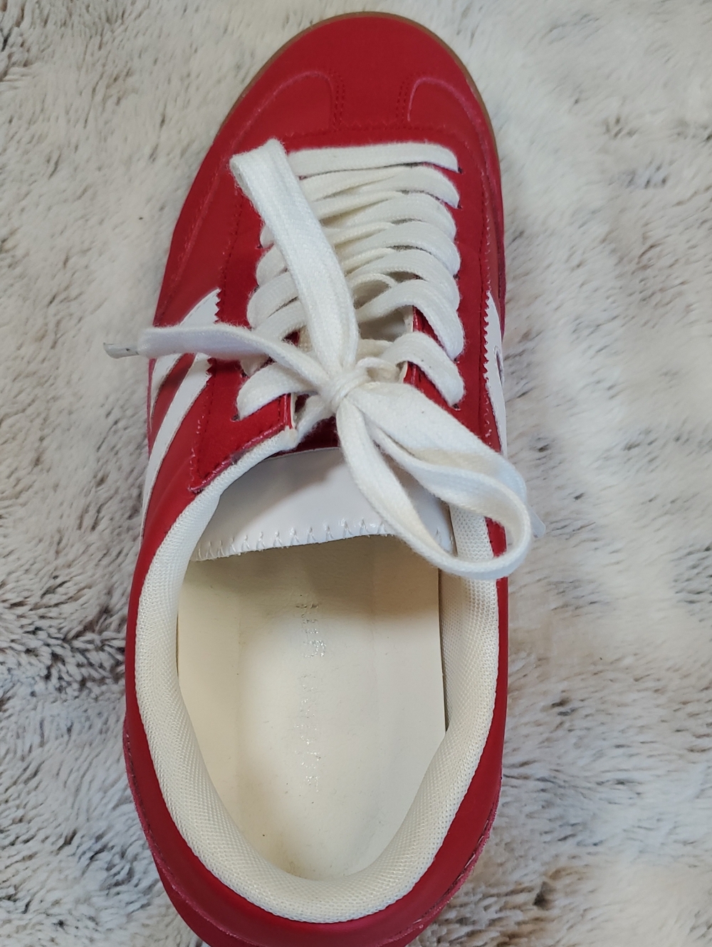 Madden Girl Brooklyyn Red & White Casual Sneaker. Size 7.5 - Picture 5 of 8